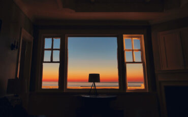Window Designs and a sunset